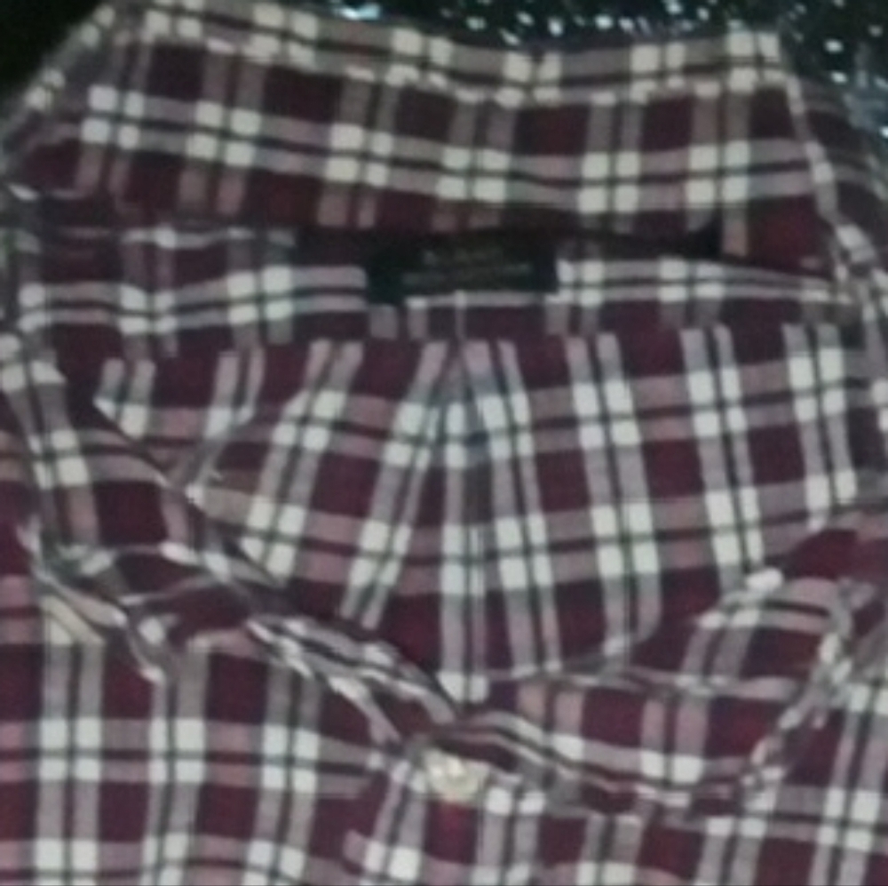 Red and White Casual Button Down Shirt with Classic Plaid Design